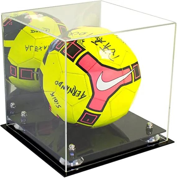 acrylic soccer ball display case for sale on Better Display Cases