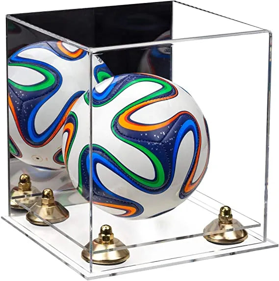 acrylic soccer ball display case for sale on Better Display Cases