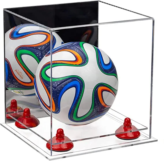 acrylic soccer ball display case for sale on Better Display Cases