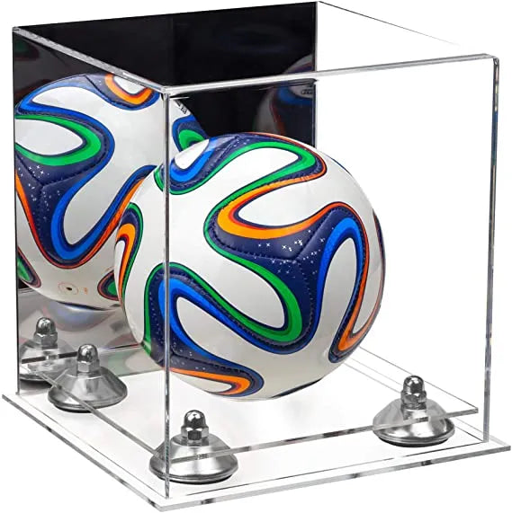 acrylic soccer ball display case for sale on Better Display Cases