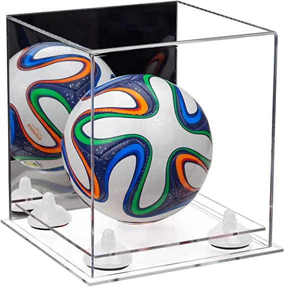 acrylic soccer ball display case for sale on Better Display Cases