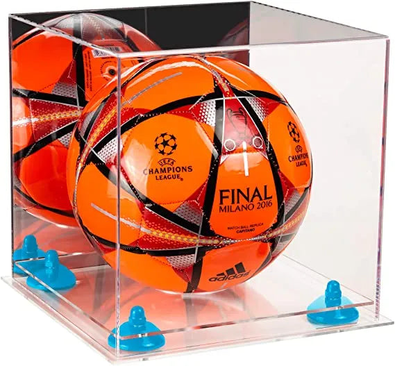 acrylic soccer ball display case for sale on Better Display Cases