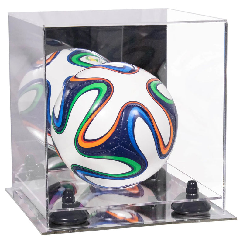 acrylic soccer ball display case for sale on Better Display Cases