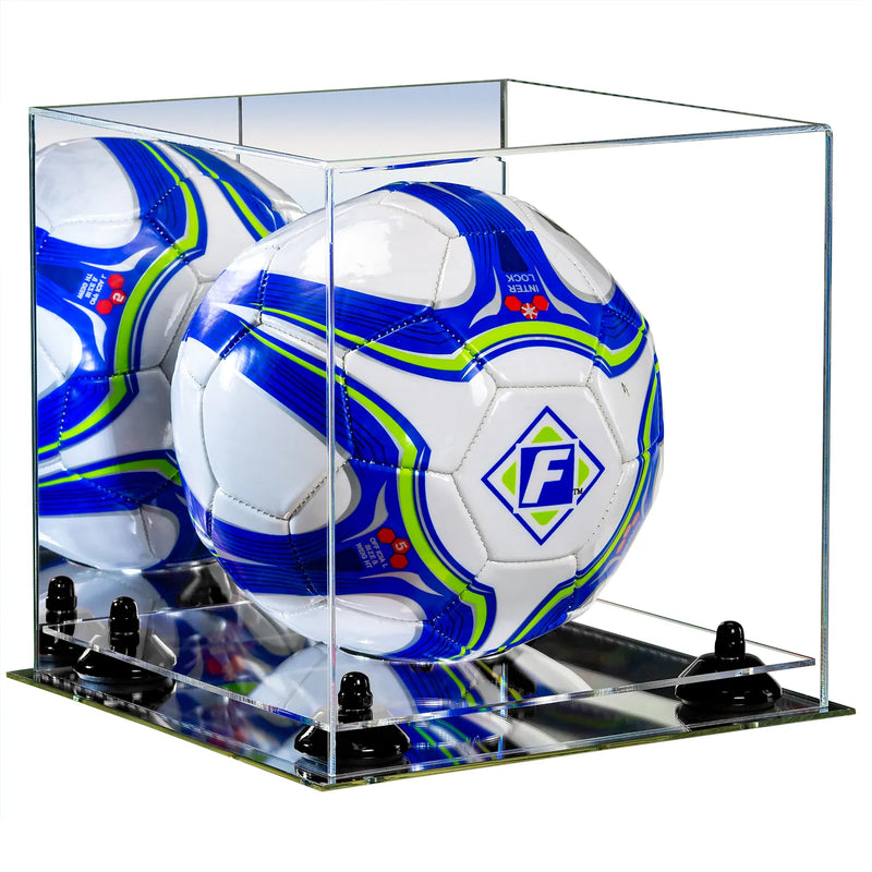 acrylic soccer ball display case for sale on Better Display Cases