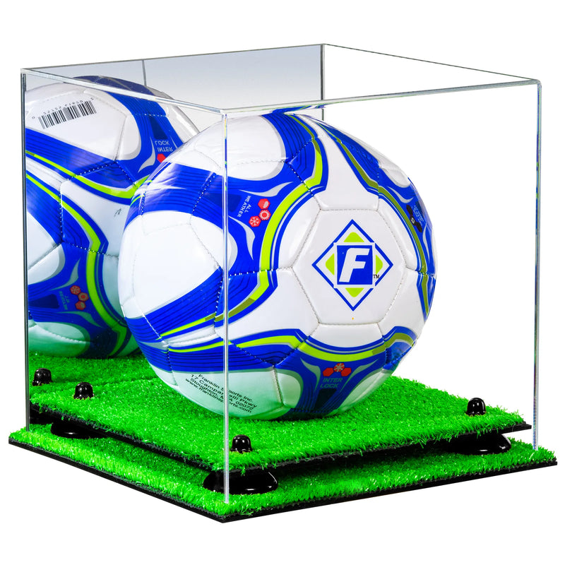 acrylic soccer ball display case for sale on Better Display Cases