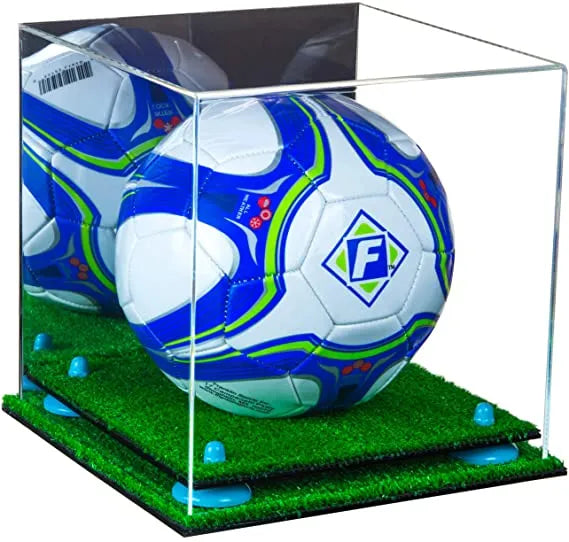 acrylic soccer ball display case for sale on Better Display Cases