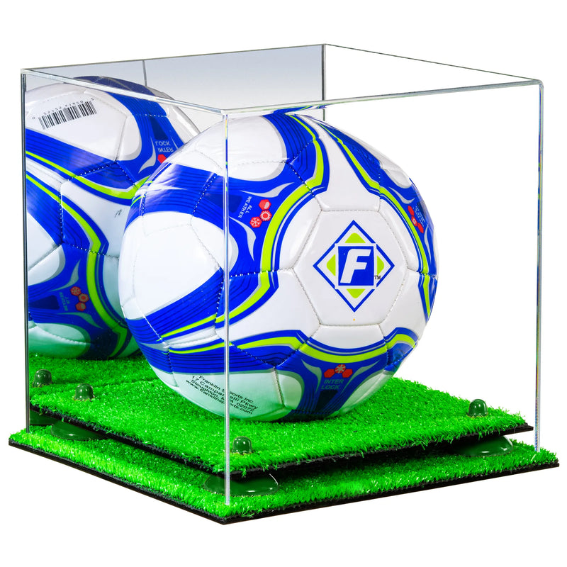 acrylic soccer ball display case for sale on Better Display Cases