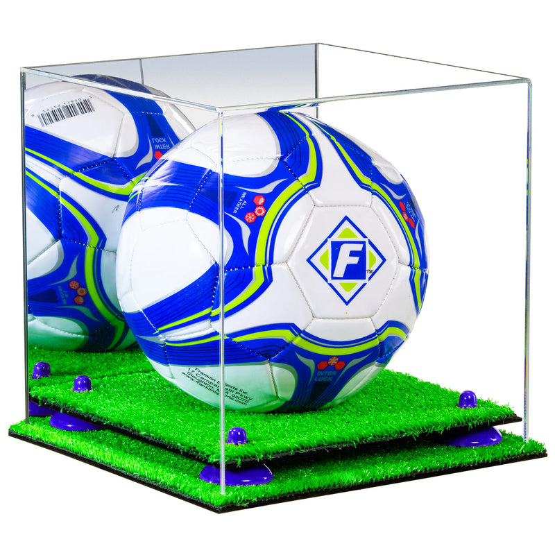 acrylic soccer ball display case for sale on Better Display Cases