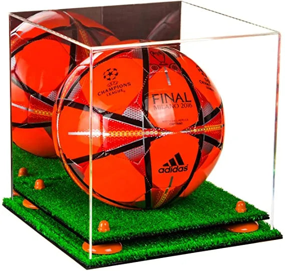 acrylic soccer ball display case for sale on Better Display Cases