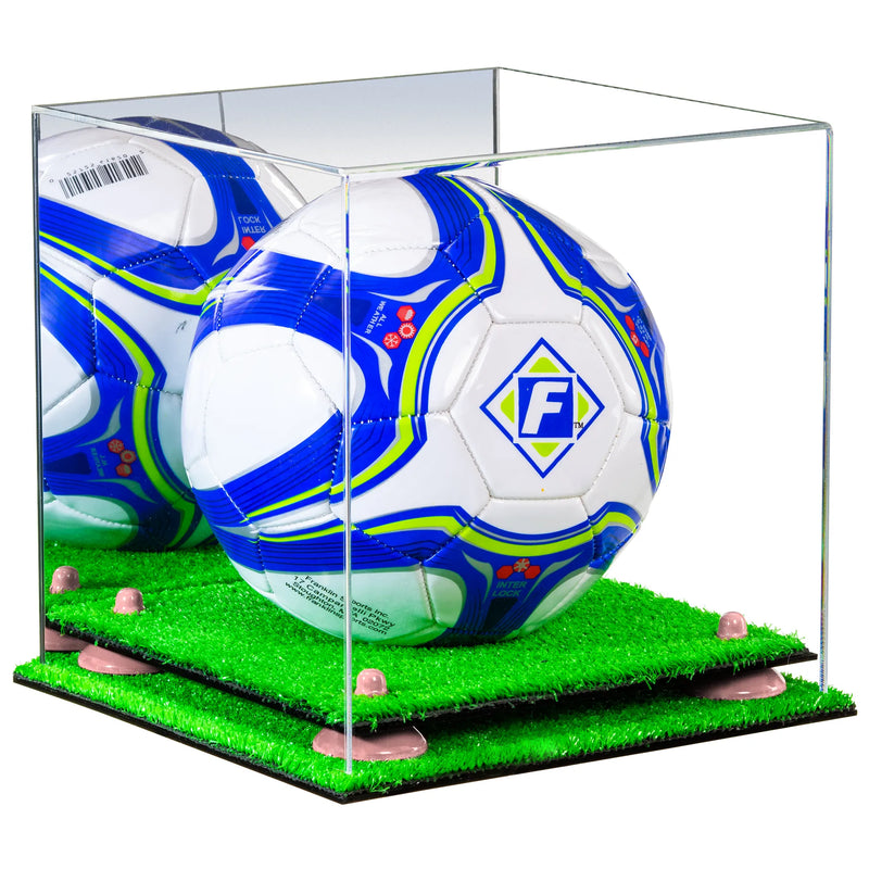 acrylic soccer ball display case for sale on Better Display Cases