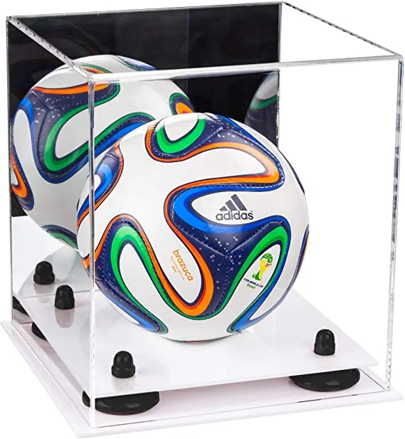 acrylic soccer ball display case for sale on Better Display Cases