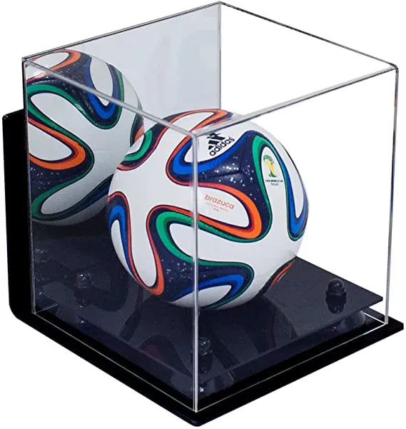 acrylic soccer ball display case for sale on Better Display Cases