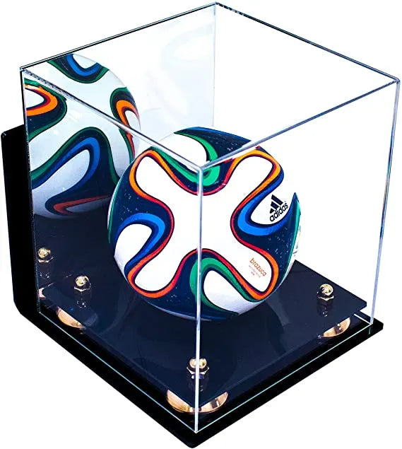 acrylic soccer ball display case for sale on Better Display Cases