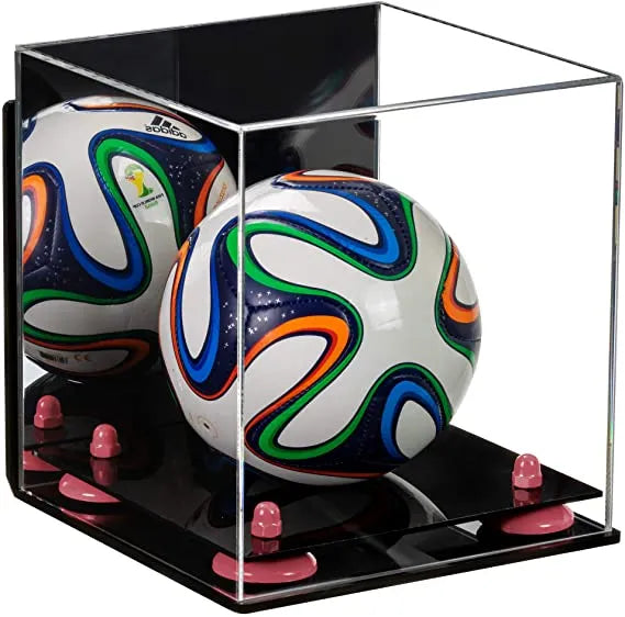 acrylic soccer ball display case for sale on Better Display Cases