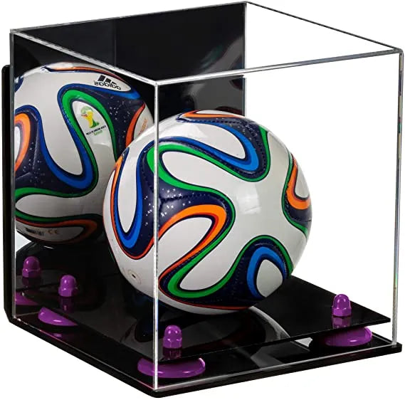 acrylic soccer ball display case for sale on Better Display Cases