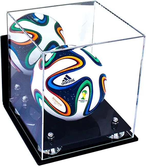 acrylic soccer ball display case for sale on Better Display Cases