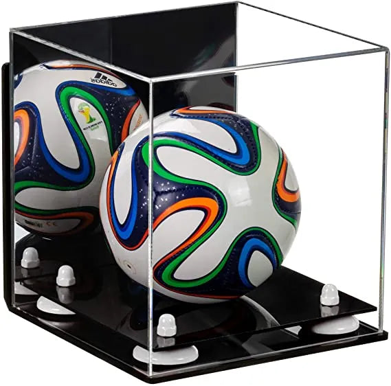 acrylic soccer ball display case for sale on Better Display Cases