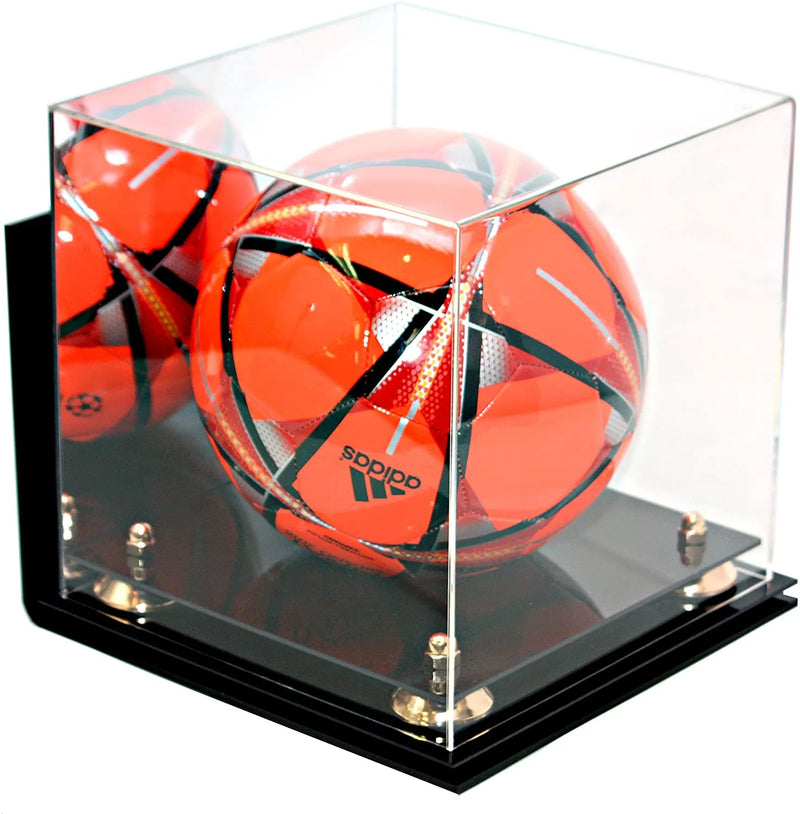 acrylic soccer ball display case for sale on Better Display Cases