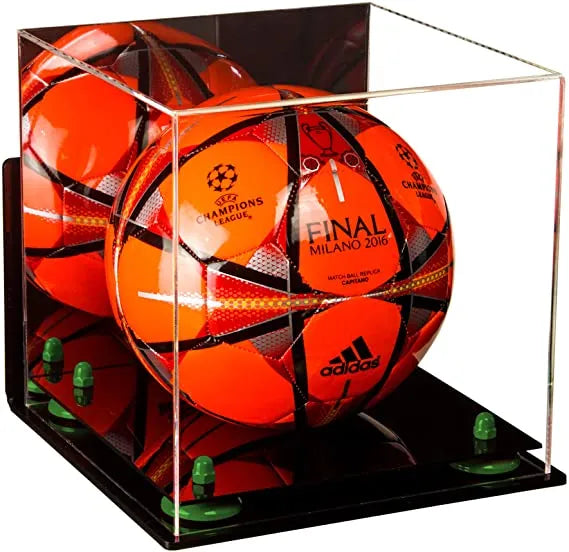 acrylic soccer ball display case for sale on Better Display Cases