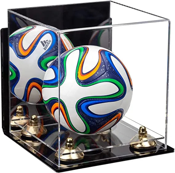 acrylic soccer ball display case for sale on Better Display Cases