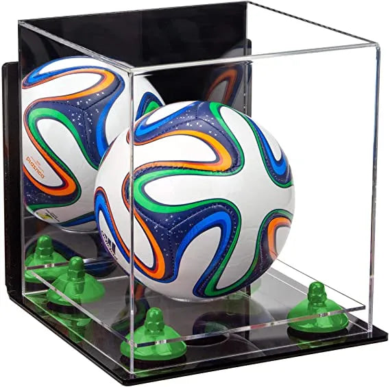 acrylic soccer ball display case for sale on Better Display Cases