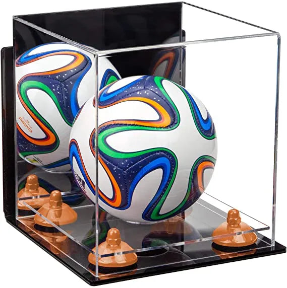 acrylic soccer ball display case for sale on Better Display Cases