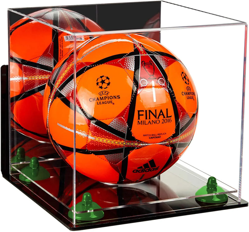 acrylic soccer ball display case for sale on Better Display Cases