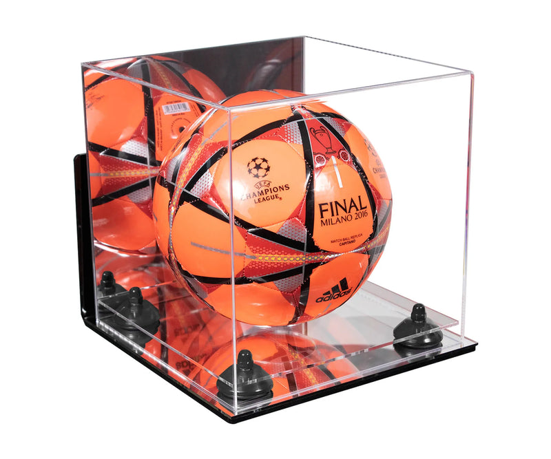 acrylic soccer ball display case for sale on Better Display Cases