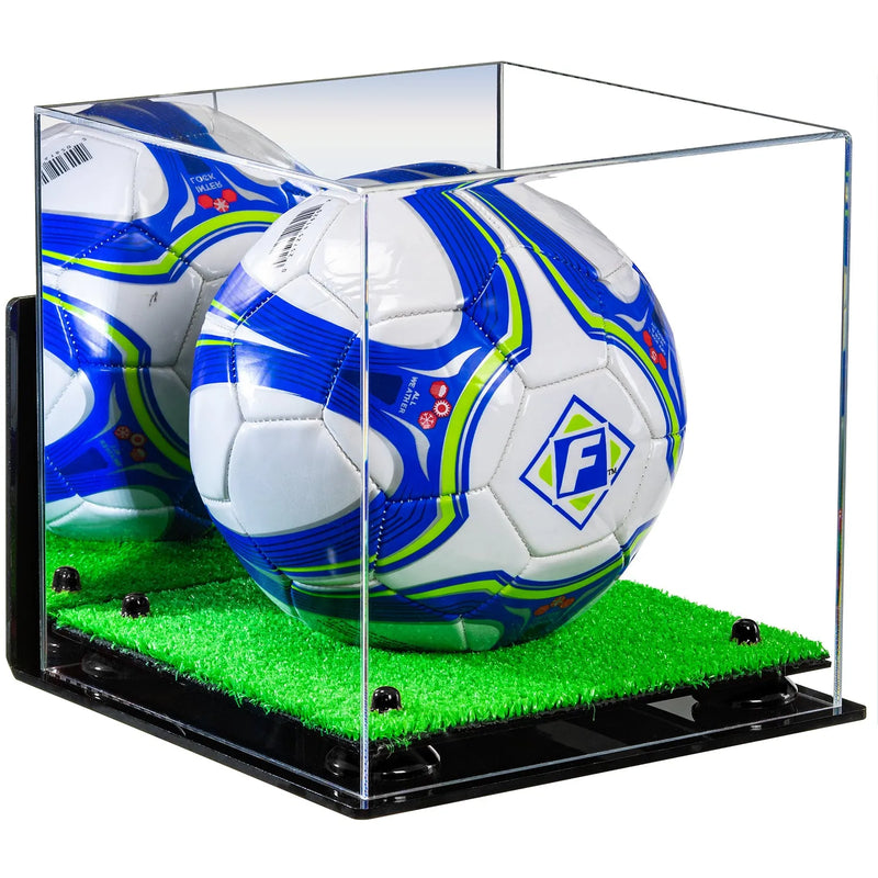 acrylic soccer ball display case for sale on Better Display Cases