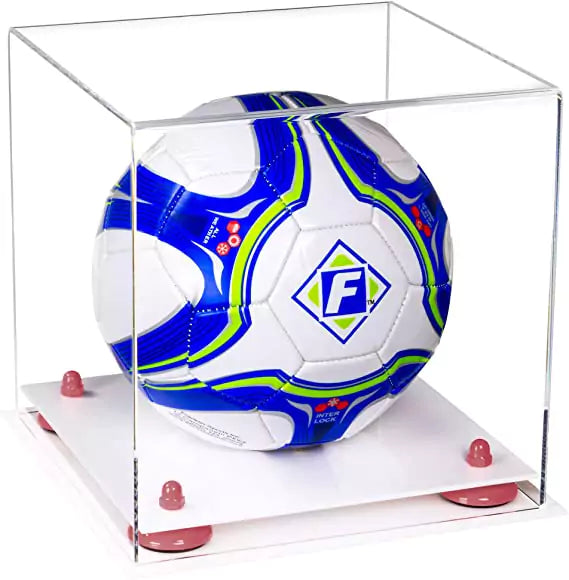 acrylic soccer ball display case for sale on better display cases