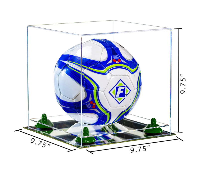 acrylic soccer ball display case for sale on better display cases