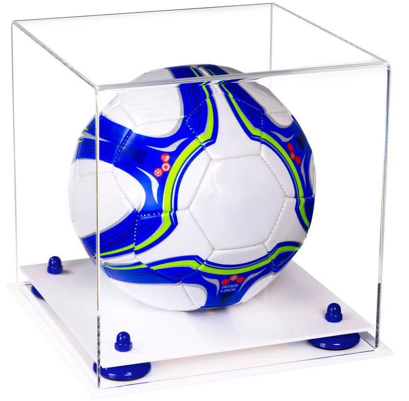 acrylic soccer ball display case for sale on better display cases