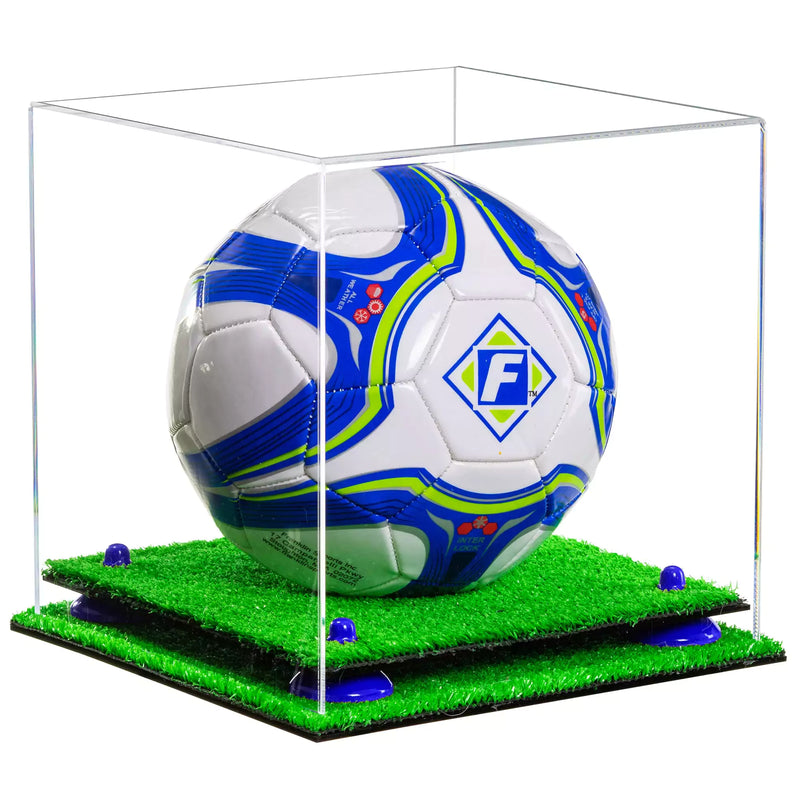 acrylic soccer ball display case for sale on better display cases