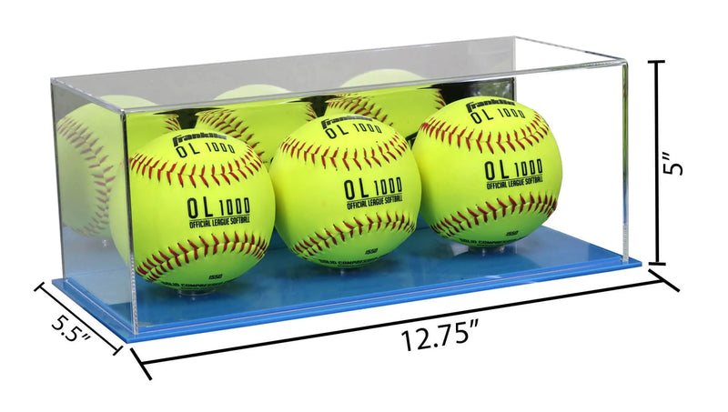 multiple softball display case for sale on Better Display Cases