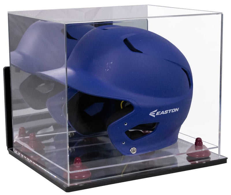 Acrylic Baseball Batting Helmet Display Case - Mirror Wall Mounts (A012/V22)