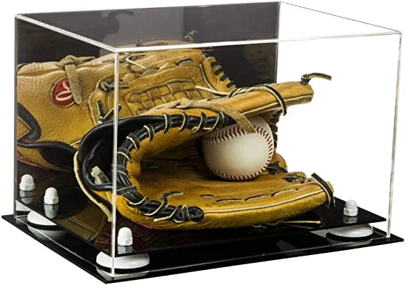 baseball display case for gloves for sale on Better Display Cases