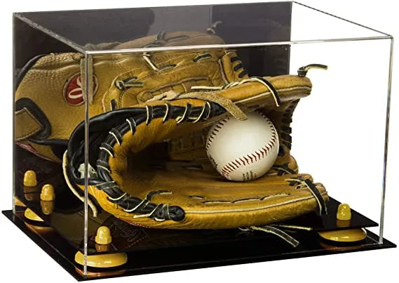 baseball display case for gloves for sale on Better Display Cases