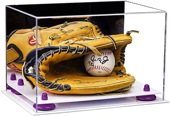 baseball display case for gloves for sale on Better Display Cases