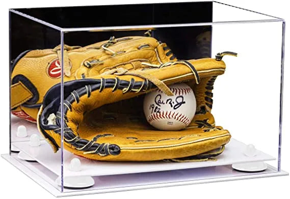 baseball display case for gloves for sale on Better Display Cases