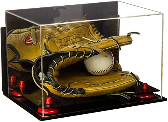 baseball display case for gloves for sale on Better Display Cases