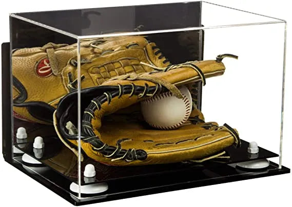 baseball display case for gloves for sale on Better Display Cases