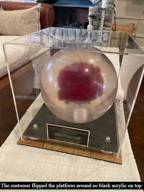 Bowling Ball Display Case for sale on Better Display Cases