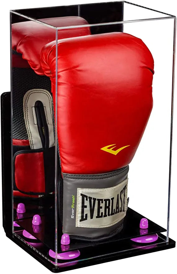 boxing glove display case | vertical for sale on Better Display Cases