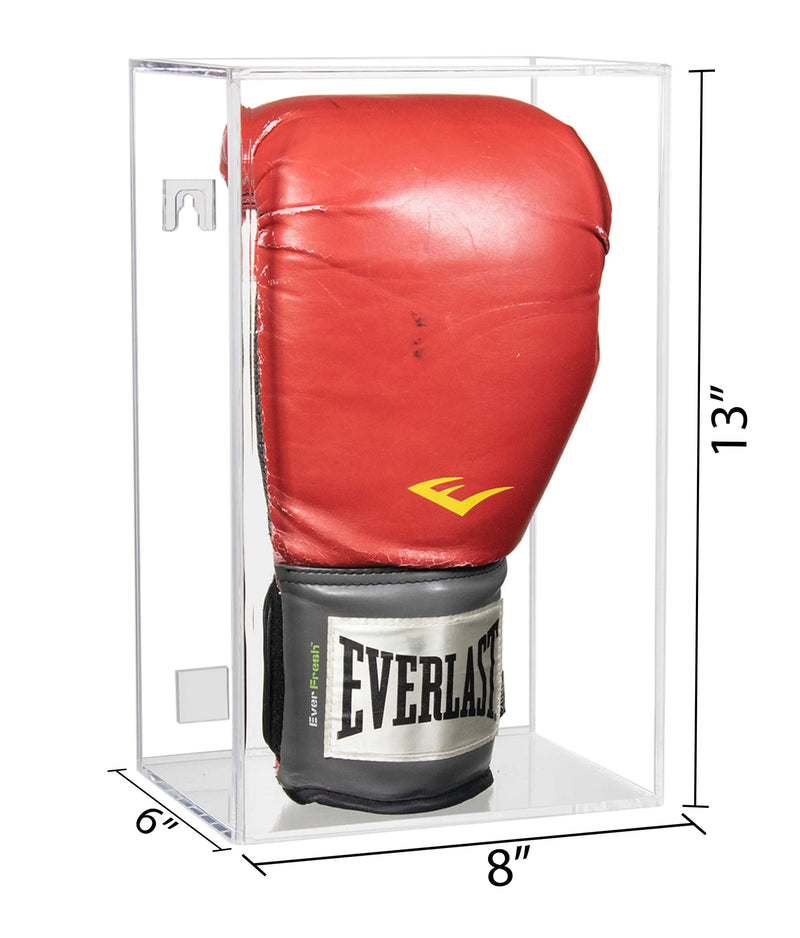 boxing glove display case | vertical for sale on Better Display Cases