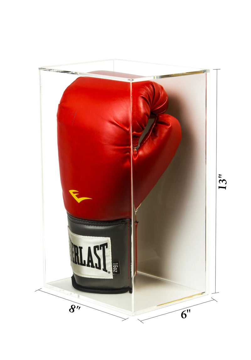 boxing glove display case | vertical for sale on Better Display Cases