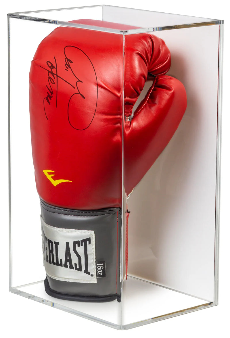 boxing glove display case | vertical for sale on Better Display Cases