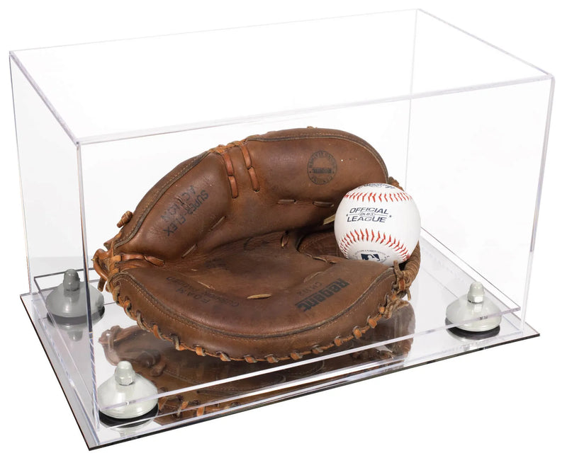 baseball display case for gloves for sale on Better Display Cases