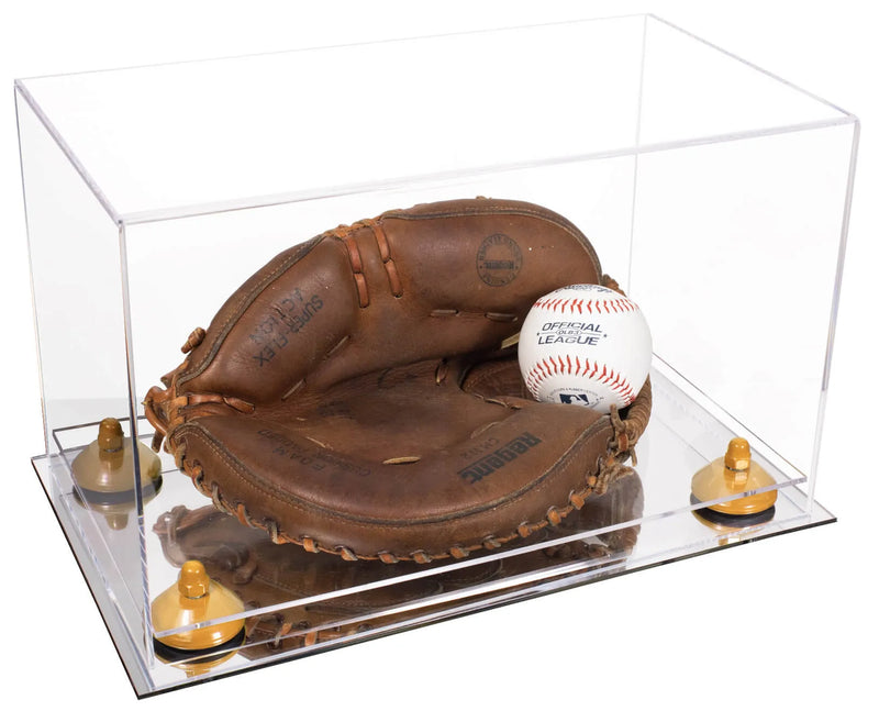 baseball display case for gloves for sale on Better Display Cases