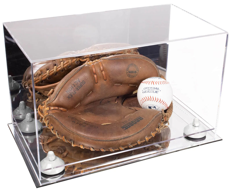 baseball display case for gloves for sale on Better Display Cases