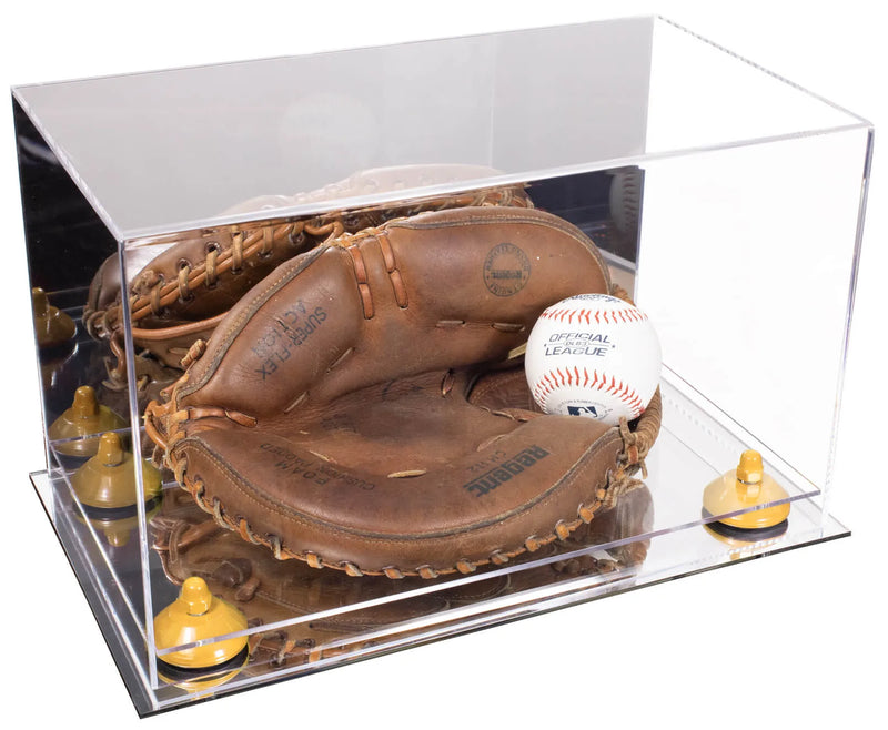 baseball display case for gloves for sale on Better Display Cases